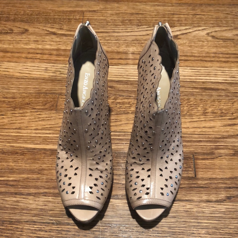 Enzo Anglioni Platform Peep Toe Bootie